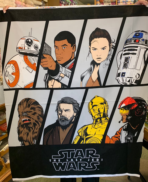 Star Wars 100% Cotton Fabric Quilt Panel