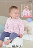 Sirdar Snuggly Spots Sweater and Cardigan Knitting Pattern 4604