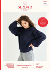 Sirdar D/K Lacy Rib Sweater Knitting Pattern 10557