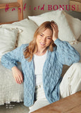 Hayfield Bonus D/K Ladies V Neck Edge to Edge Cardigan Knitting Pattern 10272