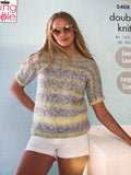 King Cole Calypso Double Knit Ladies Top Knitting Pattern 5408