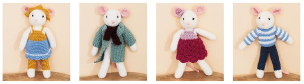 Stylecraft Mice Family Crochet Toy Pattern 8664