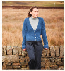 Sirdar Haworth Tweed D/K Ladies V Neck Cardigan Knitting Pattern 10147