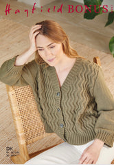 Hayfield Bonus D/K Ladies Cardigan Knitting Pattern 10267