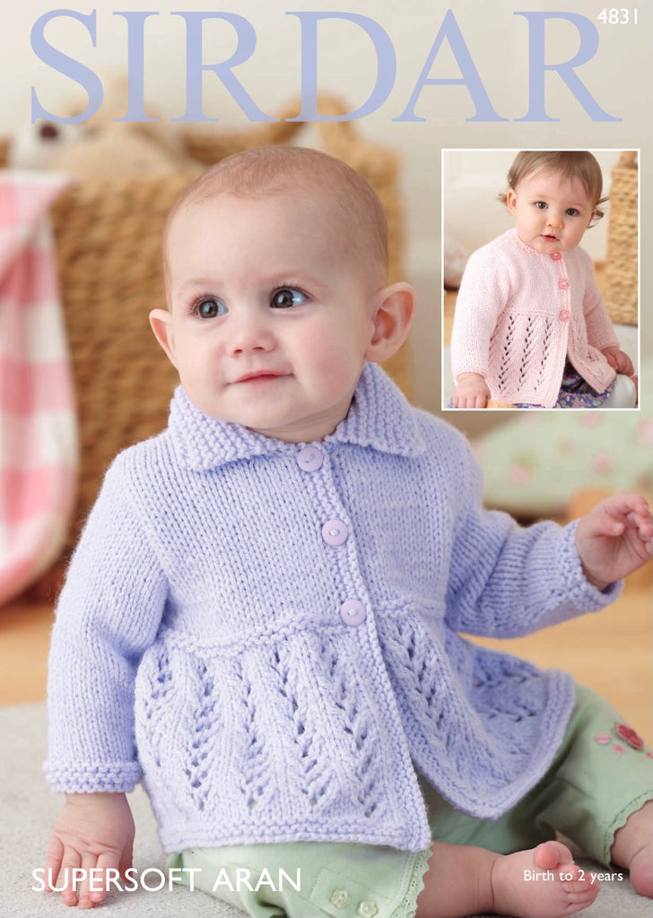 Aran Wool Baby Aran Jacket Knit Patterns King Cole Baby Aran