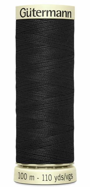 100m Gutermann Sew All Thread Black