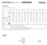 Sirdar Bonanza Chunky Sweater Knitting Pattern 10049