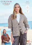 Stylecraft Colour Twist D/K Knitting Pattern 9922