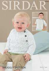 Sirdar Snuggly Spots D/K Sweater Knitting Pattern 4744