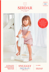 Sirdar Baby Bamboo D/K Pinafore & Shoes Knitting Pattern 5481