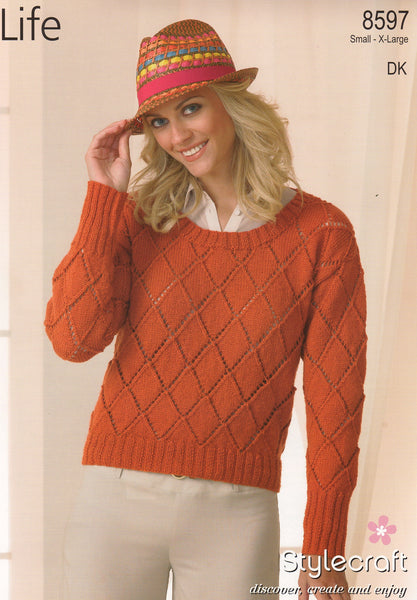 Stylecraft Life double knit pattern 8597